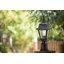 Lampadaire d'extérieur avec panneaux en verre transparent Cynthia
