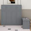 Grand lit escamotable avec bureau, tablettes et armoires