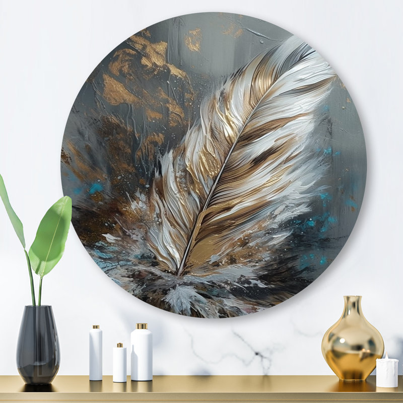 Plume d'or Crellin Wanderlust III, H 29 po x l 29 po x P 1 po
