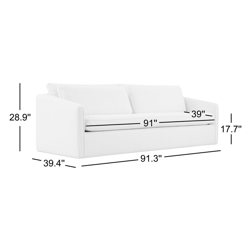 Phoebe Sofa Ivory, Ivory