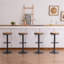 Tabouret de bar pivotant en bois massif l 15,2 po Jaina -1434454001-1447778123