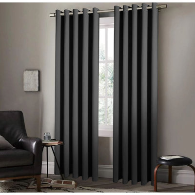 100 % Polyester Blackout Eyelet Synthetic Room Darkening Thermal Curtain