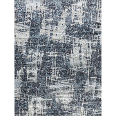 Abstract Area Rug in Grey