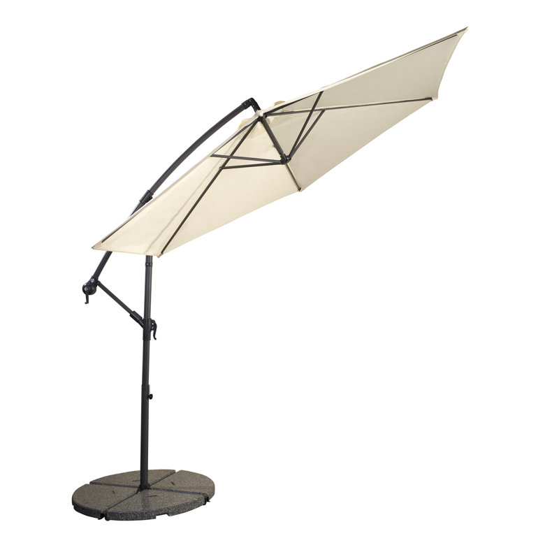 Mediterranean Cantilever Parasol - Dove, Dove Grey