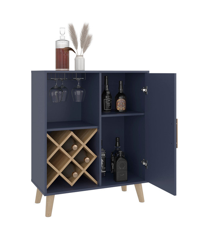 Armoire basse moderne - Collection Cave, rangement ouvert pour le divertissement à domicile et l'espace de vie