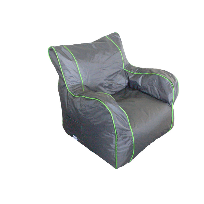 Petit fauteuil à billes classique pour l'extérieur, Mélange de polyester anthracite