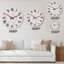Vagues abstraites en couleurs rétro I - Horloge murale à motifs-619432651