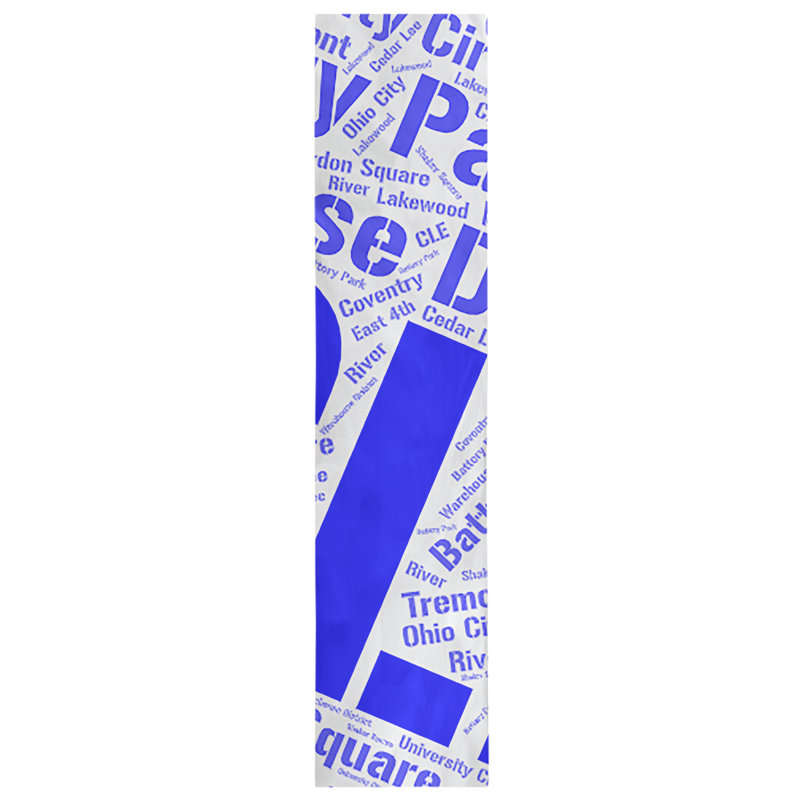 Chemin de table, 90 po x 16 po, Bleu, Cleveland