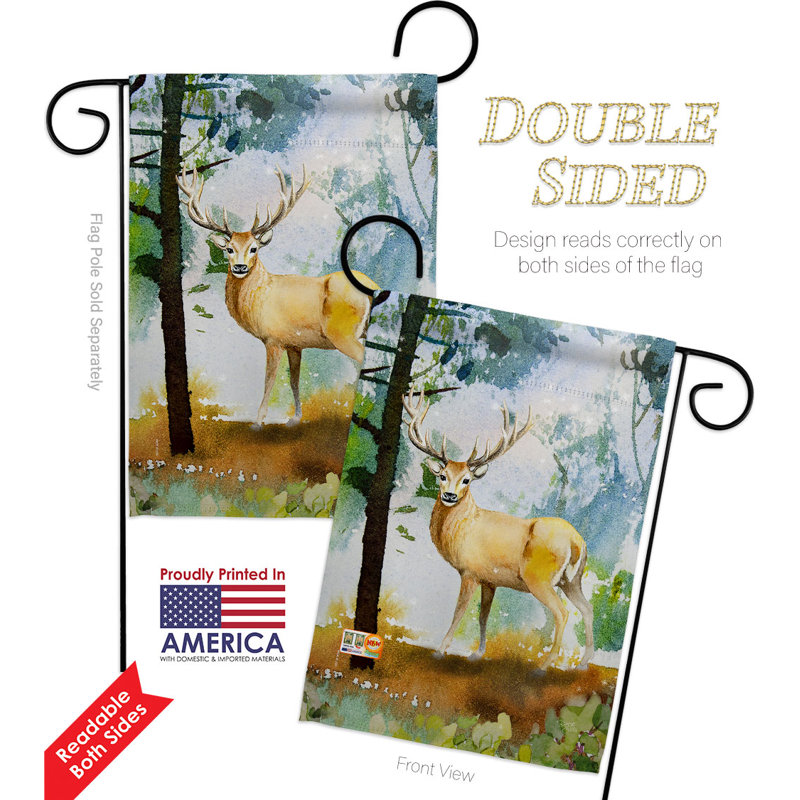 Double Sided Polyester Animal Garden Flag, 18.5" H x 13" W