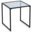 Leyun Square Glass Outdoor Side Table , 17 " W 17 " D