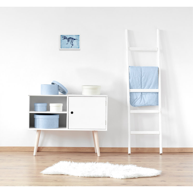 Adhésif décoratif voyage préhistorique 1 pi, H 10 po x l 14 po x P 1,18 po, Encadré de boîte blanc