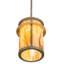 Luminaire suspendu cylindrique unique à 1 lumière Leigham