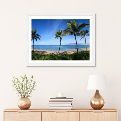" Palm Tree Lined Beach, Maui, Hawaii, USA "