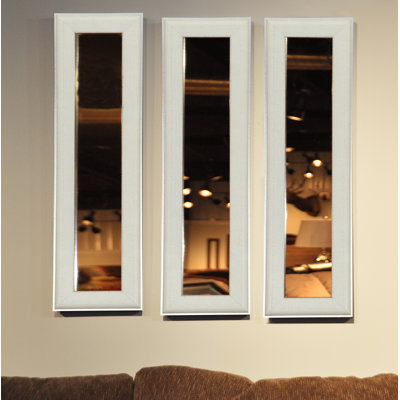 Truluck Solid Wood Flat Wall Mirror