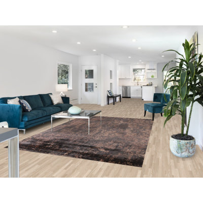 Modern Abstract Oriental Area Rug 7x9