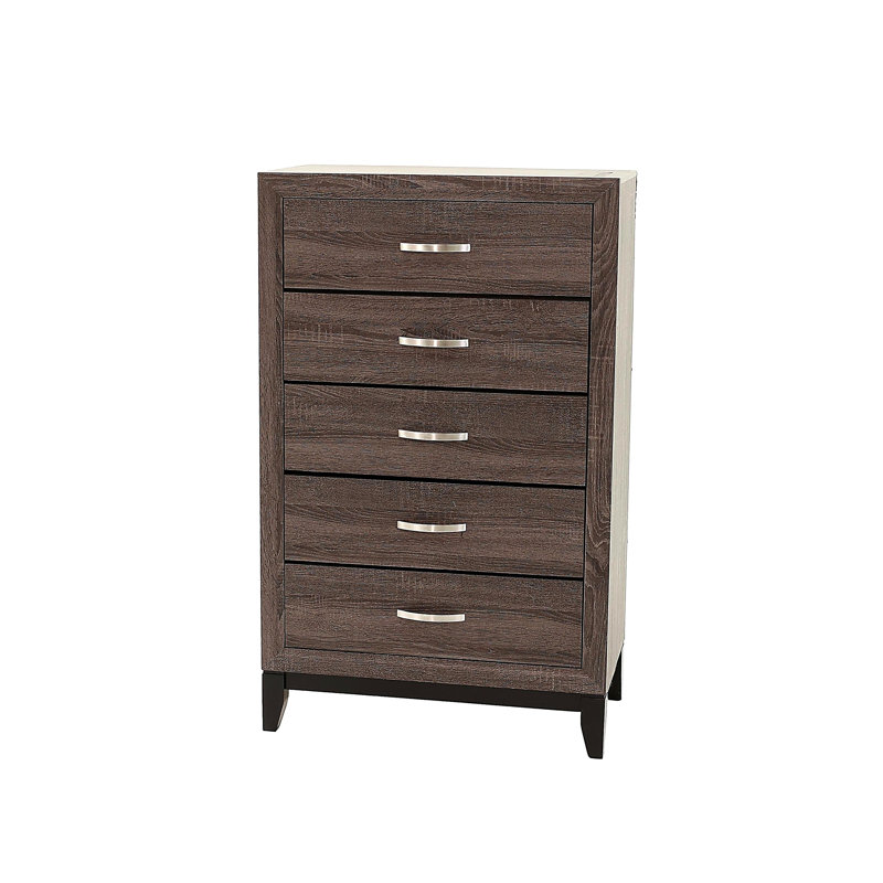 Garde-robe simple en bois 5 pièces
