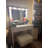 Vanity Desk with Mirror and Lights, Dressing Table with Large Drawer-106407954