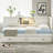 Full Size L-Shaped Corner Wooden Captain Bed With Drawer, Bookcase, LED Downlight & USB Port - Great For Small Rooms, Bedrooms & Guest Rooms-980436696