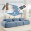 Modular Cloud Memory Foam 3-Seat Couch, No Assembly Required-946031154