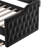 Twin Size Tufted Upholstered Daybed with Trundle ,Velvet Sofabed with USB&Type-C Charging Ports,No Box-spring Needed,Black-1639102216