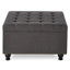 Upholstered Linen Footstool
