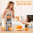 Cold Press Juicer Machine with 4-Inch Wide Chute, Slow Masticating Juicer Machine for Whole Fruits & Vegetables, High Juice Yield, Gray