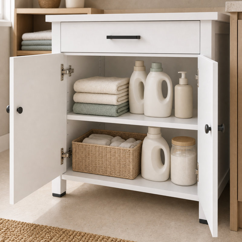 Armoire piédestal à linge 28,3 po