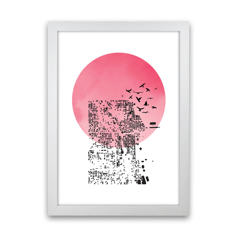 Shadow - Print, 59.4cm H x 42cm W x 3cm D, White Framed