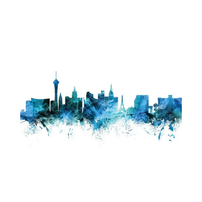 Las Vegas, Nevada Skyline by Michael Tompsett - Wrapped Canvas Gallery-Wrapped Canvas Giclée