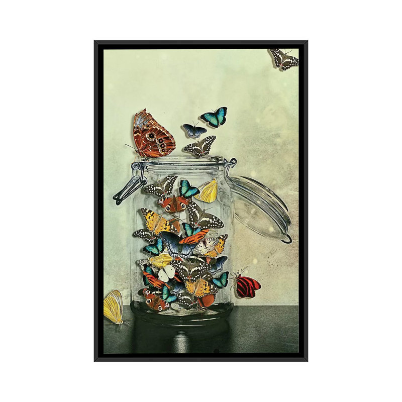 «Freedom», impression sur toile, H 26 po x l 18 po x P 1,5 po, Pas de tapis, Toile encadrée noire