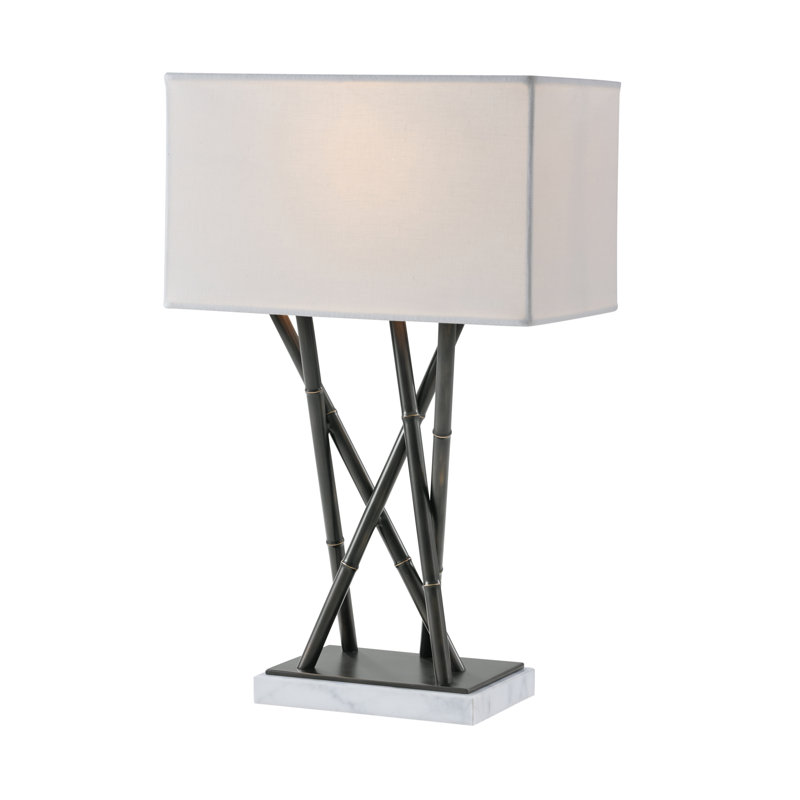 TA Illuminations Table Lamp, White/Romulus