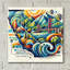 «California Abstract» par Rey Klimt, art mural en verre acrylique-965026418