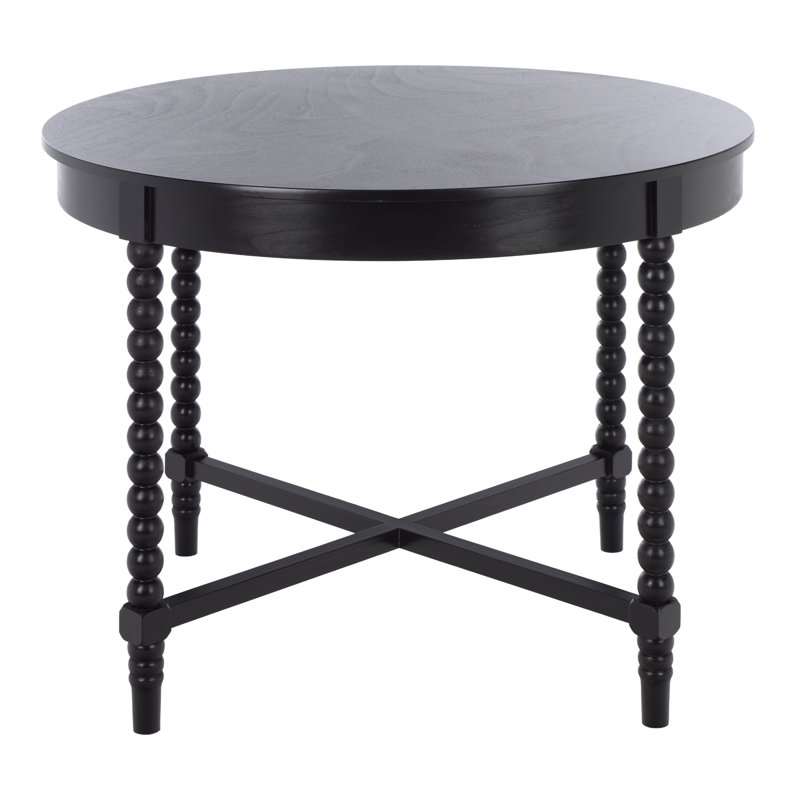 Table de salle à manger Or bis, Noir mat