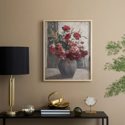 Vintage Floral Print CCLIX Framed Print - Solid Wood