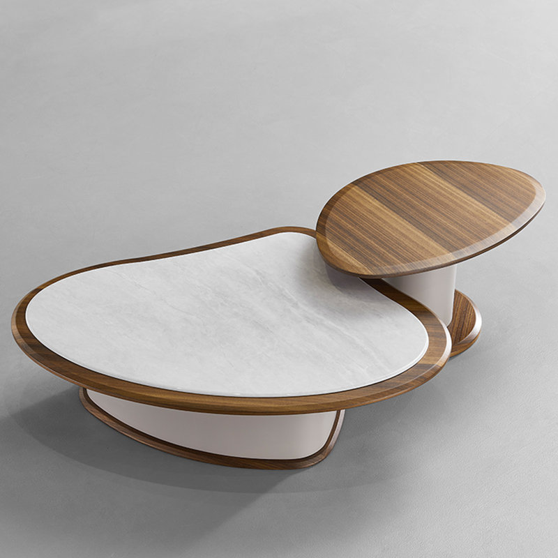 Marble Top Coffee Table Set