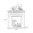 Black Manufactured Wood Freestanding Fireplace-118783468