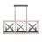 Remi 12 - Light Brushed White Wash/Nordic Iron Kitchen Island Pendant