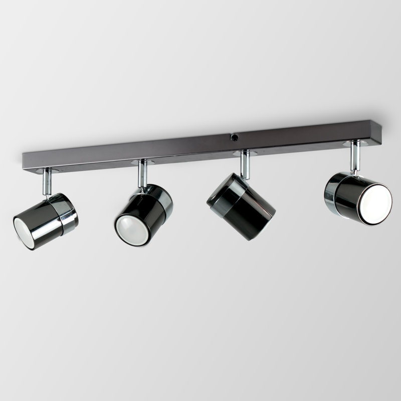 Lacey 4-Light 54cm Ceiling Spotlight, Black, No Bulb
