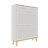 narrow Shoe cabinet with 2 flip-up doors and 2 drawers hold 12 - 20 pairs of shoes