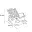 Chaise berçante en rotin Casual