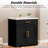30" Single Bathroom Vanity with Resin Top and Sink Freestanding-795158791