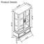 Lighted Glass Curio Cabinet With Adjustable Shelves-1467737481-1470849020