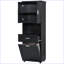 Grande armoire de salle de bain avec panier à linge, grand panier à linge inclinable et armoire de rangement supérieure-1491939432