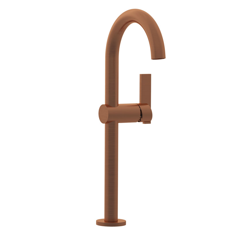 Priya Single Hole Vessel Faucet, Antique Copper