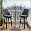 Tabourets de bar de style nordique, ensemble de 2 chaises de cuisine pivotantes, pour votre maison