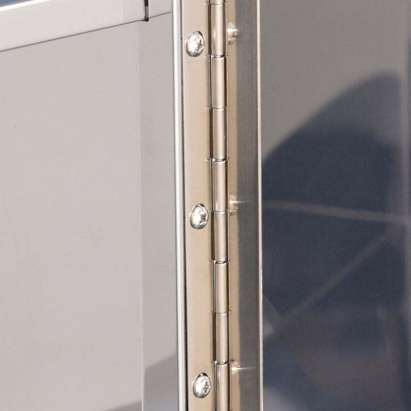 Armoire de salle de bain avec miroir, organisateur à 3 tablettes, gradateur de luminosité et rangement en acier inoxydable argenté à 2 couleurs de température, couleur variable, peu encombrant, acier antirouille