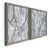 Toile avec cadre gris