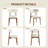 Amarachi 47’’ Round Wood Dining Table With Upholstered Chairs, Kitchen Dining Room Furniture Set-1268768842-1268768838-1268768836
