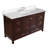 Maven 60" Single Bathroom Vanity Set with Chocolate Cabinet and Carrara Marble Countertop-1703807138