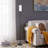 64.96'' Black LED Torchiere Floor Lamp Set with Outlet